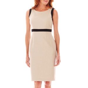 Evan Picone Black Label khaki dress plus 14